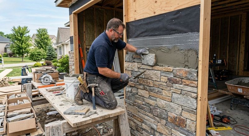 Artificial Stone Installation project example